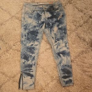 Tie-Dye Blue Women's Jeans